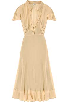 Paul Smith Blue Silk Flutter Dress