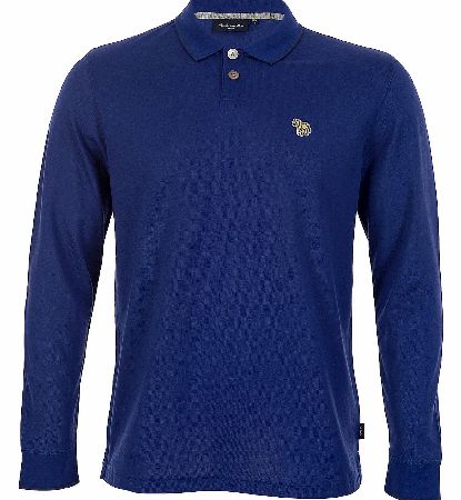 Paul Smith Contrast Trim Long Sleeve Top Blue