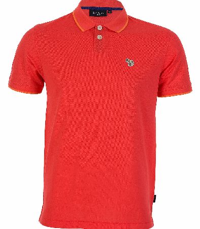 Paul Smith Contrast Trim Polo Orange