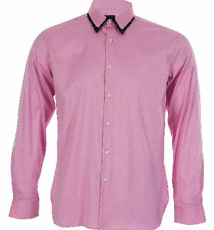 Paul Smith Double Contrast Collar Print Shirt