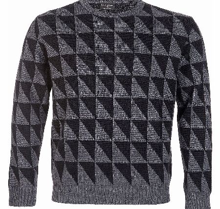 Paul Smith Geometric Triangle Jacquard Sweater