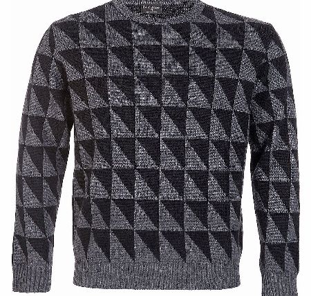 Paul Smith Geometric Triangle Jacquard Sweater