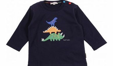 Paul Smith Junior Geoffrey T-shirt Navy blue `3 months,18 months,2