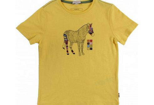 Hinderick zebra T-shirt Yellow `3 years,4