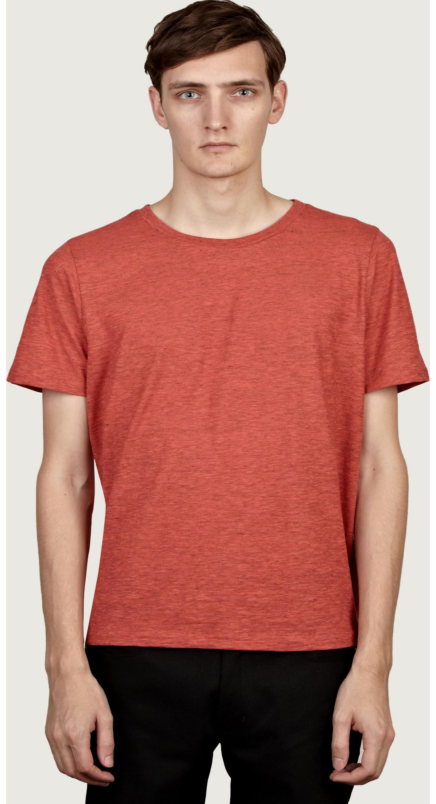 Paul Smith Mens Orange Marl Cotton T-Shirt