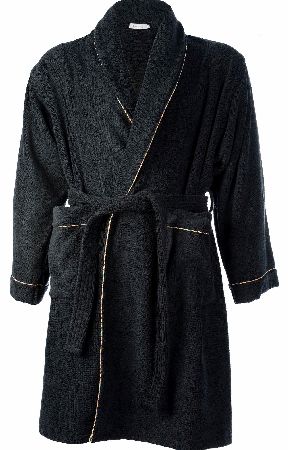 Paul Smith Multi-Stripe Trimmed Terry Bathrobe