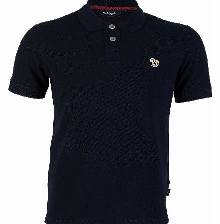 Paul Smith Pique Logo Polo Navy
