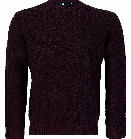 Paul Smith Purple Waffle Knit Jumper
