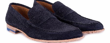 Paul Smith Shoes Navy Suede Casey Loafers