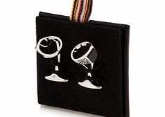 Paul Smith Silver-tone ring cufflinks