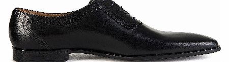 Snipe Black Leather Shoes