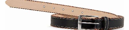 Paul Smith Trim Black Leather Belt