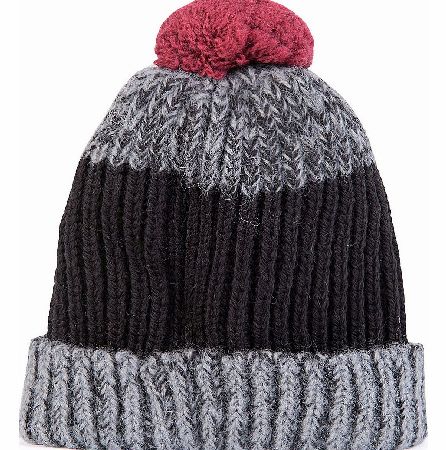 Paul Smith Twisted Cable Knit Lambswool Bobble