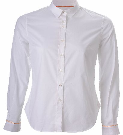Paul Smith Womens Fitted Contrast Cuff Shirt