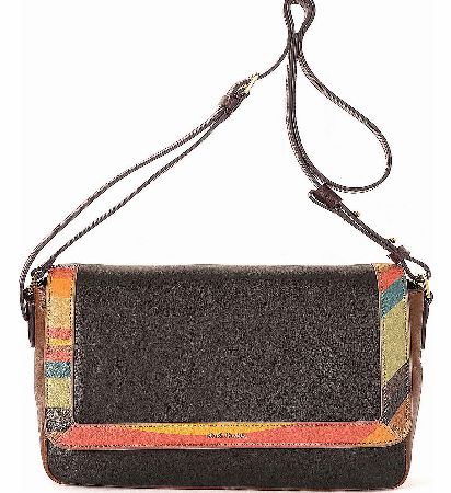 Womens Swirl Trim Cross Body Bag