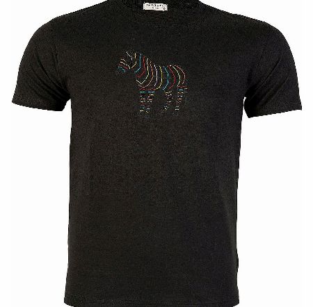Zebra Graphic T-Shirt Black