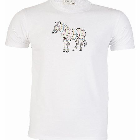 Zebra Print T-Shirt White