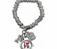 Pauls Boutique Ladies Silver Charm Bracelet Watch