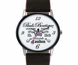 Pauls Boutique Ladies White Black Watch