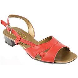 Pavacini Female Cad713 Leather Upper Comfort Sandals in Red