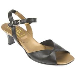 Pavacini Female Cad714 Leather Upper Comfort Sandals in Black