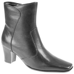 Pavacini Female Carm802 Leather Upper Textile Lining Comfort Ankle Boots in Black, Dark Brown