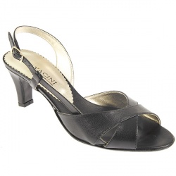 Female Zod753 Leather Upper Leather Other Lining Comfort Sandals in Black