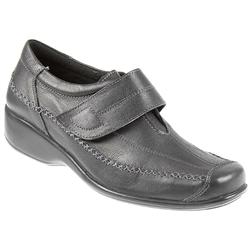 Pavers Comfort Female Asil811 Leather Upper Textile Lining Casual Shoes in Black Antique
