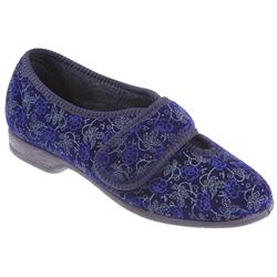 Pavers Comfort Female Flash802 Textile Upper Textile Lining Comfort House Mules and Slippers in Navy, Wine