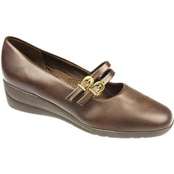 Pavers Comfort Female Julie Leather Upper Leather Lining Casual in Brown