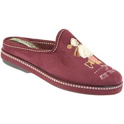 Pavers Comfort Female Relax802 Textile Upper Textile Lining Comfort House Mules and Slippers in Burgundy, Navy