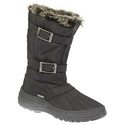 Female Ailsa Textile Upper Boots in Black, Burgundy, Khaki