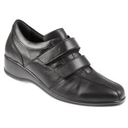 Pavers Female AKSU1000 Leather Upper Textile Lining Casual Shoes in Black