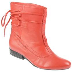 Pavers Female Asil814 Leather Upper Textile Lining Ankle in Red