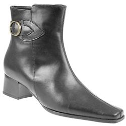 Pavers Female Cadsp807 Leather Upper Textile/Other Lining Comfort Ankle Boots in Black, Brown