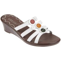 Female Clax701 Leather Upper Leather Lining Comfort Small Sizes in WHITE MULTI