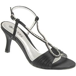 Pavers Female Don806 Textile Upper Comfort Sandals in Black Satin