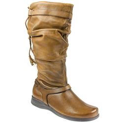 Pavers Female EARTH1002 Leather Upper Textile/Other Lining Casual Boots in Almond