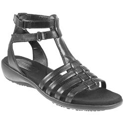 Female Earth704 Leather Upper Leather Lining Casual in Black