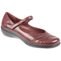 Pavers Female Earth805 Leather Upper Textile Lining Casual in Burgundy