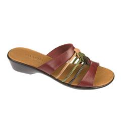 Pavers Female Erica Leather Upper Leather Lining Casual in Black, Red, Tan, White