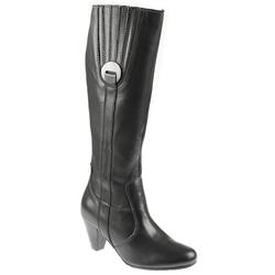 Pavers Female JEAN1003 Leather Upper Comfort Boots in Black Leather