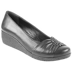 Pavers Female Kap901 Leather Upper Leather Lining Casual Shoes in Black