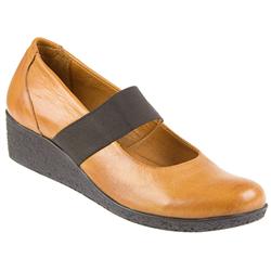 Pavers Female Kap902 Leather Upper Textile Lining Casual in Tobacco