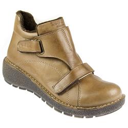 Pavers Female KARY1003 Leather Upper Textile Lining Casual Boots in Taupe