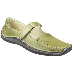 Female KARY1100 Leather Upper Leather Lining Casual Shoes in Green