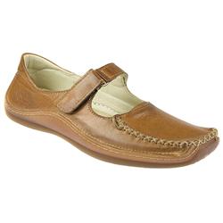 Female KARY1100 Leather Upper Leather Lining Casual Shoes in Tan