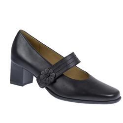 Pavers Female Mary Jane Leather Upper Leather Lining in Black, Brown, Pewter