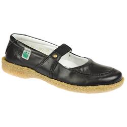Female MAZ1101 Leather Upper Leather Lining Casual Shoes in Black
