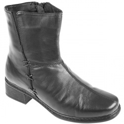 Pavers Female Nap610 Leather/Textile Upper Leather Lining Ankle in Black